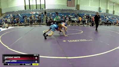 120 lbs Cons. Round 2 - Anthony Watts, KY vs Aidan Lopez, IL