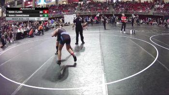 120 lbs Cons. Semi - Eden Clark, 308 Wrestling Academy vs Rana Zimmerman, Sandhills Thedford Knights