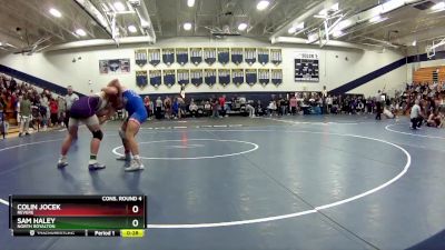 190 lbs Cons. Round 4 - Sam Haley, North Royalton vs Colin Jocek, Revere