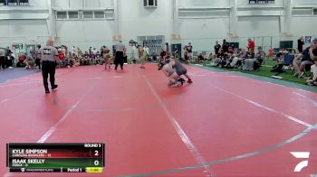 120 lbs Round 3 (8 Team) - Kyle Simpson, Carolina Brawlers vs Isaak Skelly, Forge