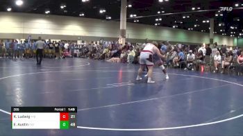 285 lbs Round 3 (6 Team) - Elijah Austin, Funky Monkey vs Kevin Ludwig, Genoa Wrestling