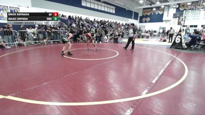 101 lbs Champ. Round 1 - Isaac Ortega, TOTAL KAOS Wrestling Club vs Erick Estrada, Imperial Valley Panthers