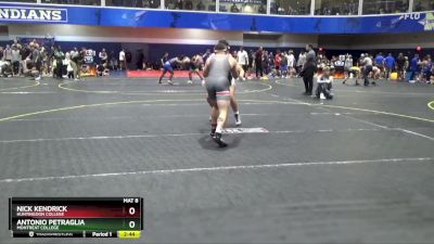 184 lbs Cons. Round 1 - Nick Kendrick, Huntingdon College vs Antonio Petraglia, Montreat College