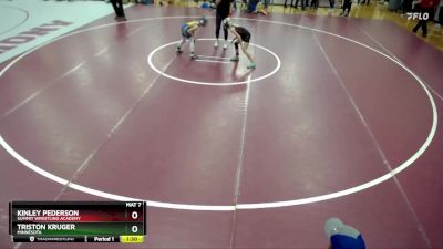 59 lbs Cons. Semi - Kinley Pederson, Summit Wrestling Academy vs Triston Kruger, Minnesota