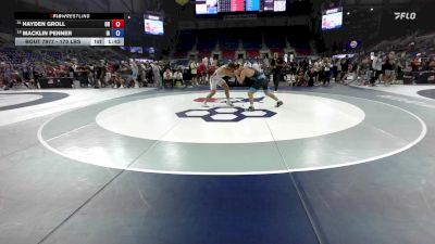 175 lbs Cons. Sub-rd Of 16 - Hayden Groll, OH vs Macklin Penner, IA