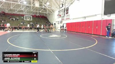 157 lbs Cons. Round 5 - Luciano Esoldo, Victor Valley College vs Angel Alcantar, East Los Angeles College