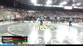 3A 106 lbs 1st Place Match - Collin Morris, Marsh Valley vs Boden Banta, South Fremont