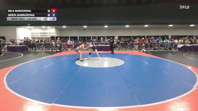 138 lbs Quarterfinal - Mila Mantanona, CA vs Greta Garbuzovas, GA
