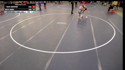 16U - 126 lbs Cons. Round 5 - Jack Jerstad, Prior Lake Wrestling Club vs Nico Vang, Minnesota