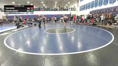 126 lbs Quarterfinal - Zak Wood, Sandpoint vs Mason Wright, Mountain Home