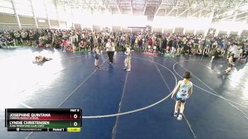 140 lbs Champ. Round 2 - Lyndie Christensen, Juab Wrestling Club (JWC) vs Josephine Quintana, Carbon Middle School