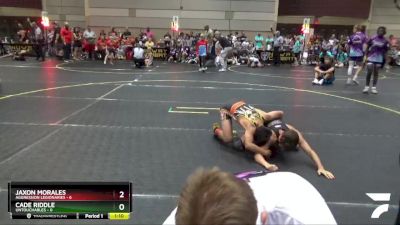 90 lbs Round 1 (6 Team) - Cade Riddle, Untouchables vs Jaxon Morales, Aggression Legionaries