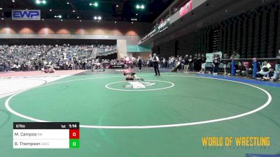 67 lbs Semifinal - Matthew Campos, Red Wave Wrestling vs Blayden Thompson, Cape Fear