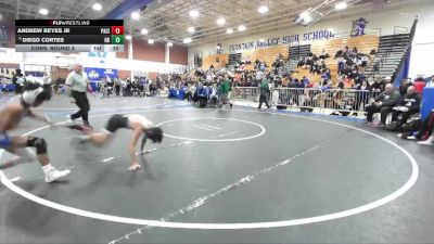 113 lbs Cons. Round 4 - Diego Cortes, Rancho Bernardo vs Andrew Reyes Jr, Pacifica