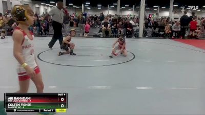 56 lbs Round 3 (10 Team) - Ari Ramadani, Fair Lawn Cutters vs Colten Fisher, Rangers WC