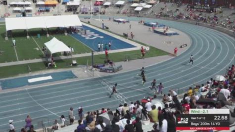 2026 AAU Junior Olympic Games - Youth Boys' 200m, Prelims 6 - Age 14