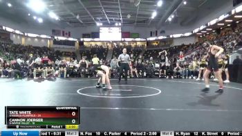 182 lbs Quarterfinal - Tate White, 4-Nashua-Plainfield vs Cannon Joerger, 5-Wapsie Valley