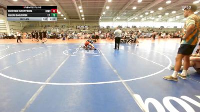 132 lbs Rr Rnd 2 - Hunter Steffens, OBWC White vs Glen Baldwin, Trident Takedown