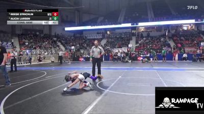 55 lbs Cons. Semi - Alicia Larsen, Junction City vs Reese Stricklin, WTC