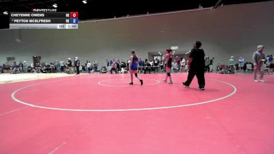 120 lbs Quarters - Cheyenne Owens, OK vs Peyton McElfresh, OK