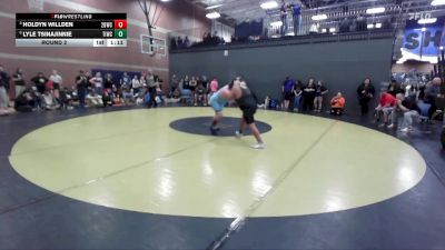 225 lbs Round 2 - Holdyn Willden, 208 Badgers Wrestling Club vs Lyle Tsinajinnie, Team Idaho Wrestling Club
