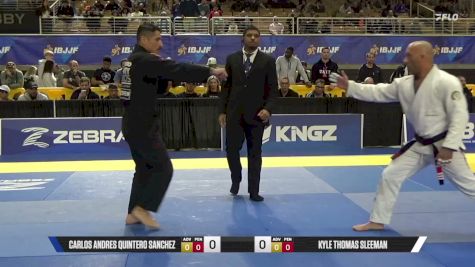 Kyle Thomas Sleeman vs Carlos Andres Quintero Sanchez 2026 Pan Jiu Jitsu IBJJF Championship
