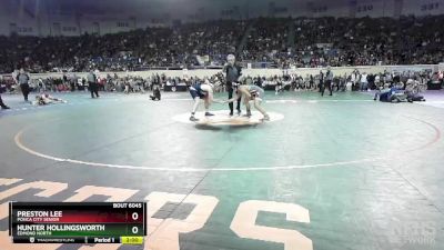 6A-132 lbs Quarterfinal - Hunter Hollingsworth, Edmond North vs Preston Lee, Ponca City Senior