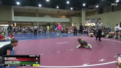 70 lbs Cons. Round 1 - Eli Carrico, Irish Wrestling Club vs Xander Yandell, Rabbit Wrestling Club