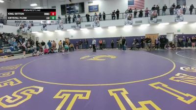 126 lbs Cons. Semi - Krystal Flom, Lander Middle School vs Kinli Bitton, Rocky Mountain