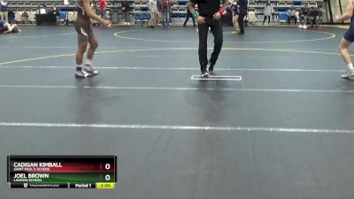 144 lbs Champ. Round 1 - Joel Brown, Landon School vs Cadigan Kimball, Saint Paul`s School