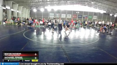 97 lbs Cons. Round 2 - Boston Mathews, Team Prestige Wrestling vs Nathaniel Perkins, Black Fox Wrestling Academy