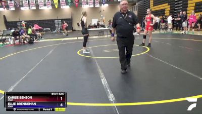 140 lbs Round 5 - Karise Benson, Iowa vs Ellie Brenneman, Iowa