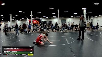 92 lbs Round 3 (4 Team) - Benjamin Kamertz, Red Devil WC vs Tommy Lucuski, Mat Warriors Red