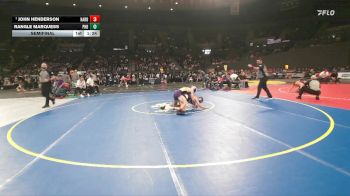 3A Boys 132 lbs Semifinal - John Henderson, Harrisburg Boys vs Rangle Marquess, Pleasant Hill Boys