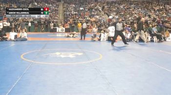 3A 132 lbs Semifinal - Amon Villarreal, Polk County High School vs Alexander Cecil, Madison High School