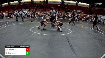 68 lbs Champ. Round 1 - Garrett Nicklos, Highland vs Elliot Downie, BYW