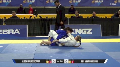 Julie Ann Mongerson vs Alison Maureen Capra 2026 Pan Jiu Jitsu IBJJF Championship