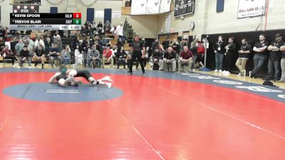 126 lbs Semifinal - Kevin Spoon, Salem vs Trevor Blair, Shepherd Hill