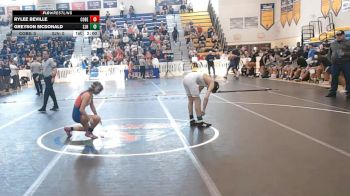 106 lbs Semifinals (8 Team) - Rylee Beville, Cocoa Beach vs Greyson McDonald, St. John Neumann