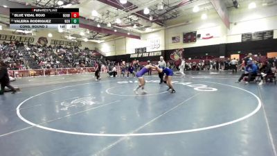 145 lbs Cons. Round 3 - Valeria Rodriguez, Western vs Blue Vidal Rojo, Norwalk