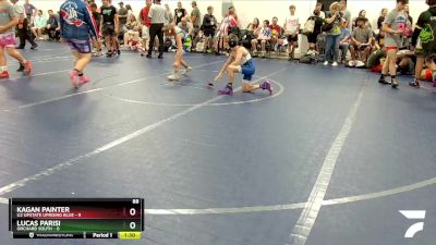 88 lbs Round 3 (8 Team) - Kagan Painter, U2 Upstate Uprising Blue vs Lucas Parisi, Orchard South