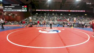 2A-150 lbs Quarterfinal - Keen Coffman, Niobrara County vs Will Ward, Thermopolis