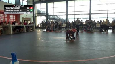 120 lbs Quarterfinal - Finnigan Crawford, Indee Mat Club vs Teddy Zwanziger, LMWC