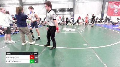 155 lbs Quarterfinal - Aiden Flowers, Brothers Of WOW vs Finnius McCafferty, NC United