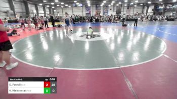 100 lbs Rr Rnd 2 - Dom Powell, PA Alliance Red vs Kaden Kleinmman, Ride Out Wrestling Club