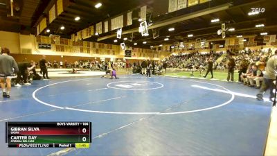 106 lbs Champ. Round 1 - Carter Day, Corona Del Mar vs Gibran Silva, Ukiah