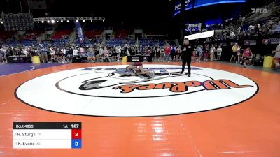 100 lbs Quarters - Ryleigh Sturgill, TN vs Killian Evans, MO