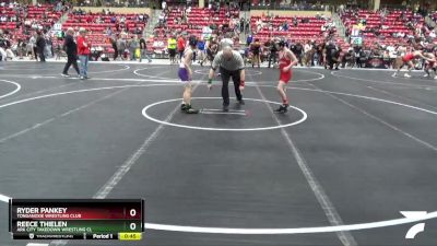 76 lbs 5th Place Match - Ryder Pankey, Tonganoxie Wrestling Club vs Reece Thielen, Ark City Takedown Wrestling Cl