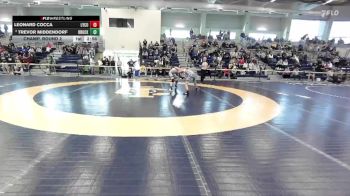 125 lbs Champ. Round 2 - Leonard Cocca, Lycoming vs Trevor Middendorf, Brockport