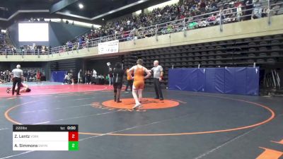 220 lbs Round Of 16 - Zeno Lentz, York vs Aaron Simmons, Gwynn Oak